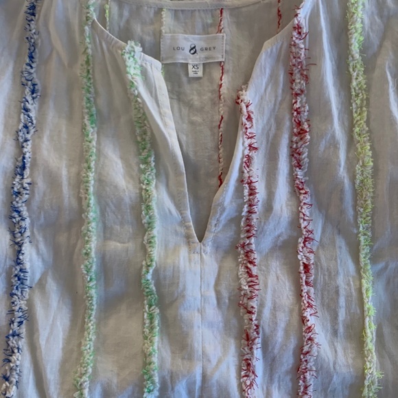 Multicolor striped Lou & Grey short sleeve dress - Picture 2 of 3